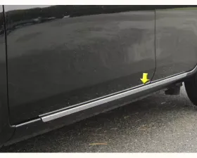 Quality Automotive Accessories 2-Piece Stainless Steel Rocker Panel Trim On the rocker Nissan Versa 4-Door Sedan 2012-2019