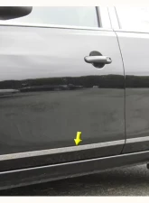 Quality Automotive Accessories 4-Piece Stainless Steel Rocker Panel Trim Upper Kit Nissan Versa 4-Door Sedan 2012-2019                                     - TH12532 - Image 3