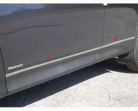 Quality Automotive Accessories 4-Piece Stainless Steel Rocker Panel Trim Lower Kit Toyota Rav4 4-Door SUV 2013-2018