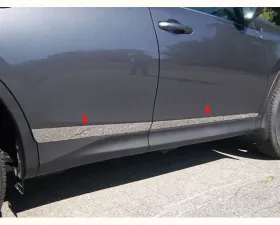 Quality Automotive Accessories 4-Piece Stainless Steel Rocker Panel Trim Lower Kit Toyota Rav4 4-Door SUV 2013-2018