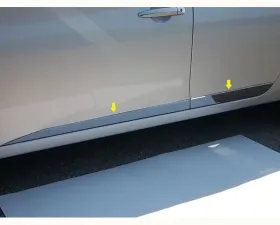 Quality Automotive Accessories 4-Piece Stainless Steel Rocker Panel Trim Lower Kit Nissan Sentra 4-Door Sedan 2013-2015