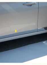 Quality Automotive Accessories 4-Piece Stainless Steel Rocker Panel Trim Lower Kit Nissan Sentra 4-Door Sedan 2013-2015                                     - TH13576 - Image 3