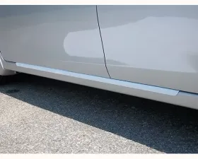 Quality Automotive Accessories 2-Piece Stainless Steel Rocker Panel Trim On the rocker Nissan Sentra 4-Door Sedan 2013-2015