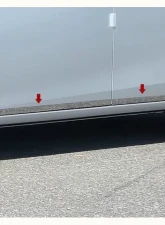 Quality Automotive Accessories 4-Piece Stainless Steel Rocker Panel Trim Lower Kit Toyota Corolla 4-Door Sedan 2014-2019                                     - TH14112 - Image 3