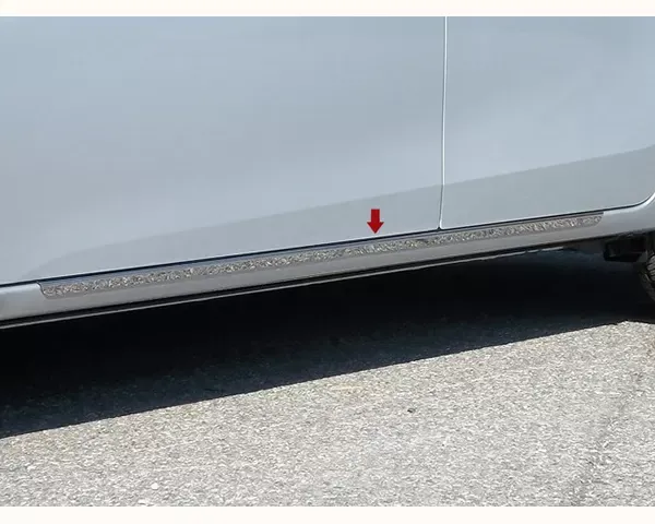 Quality Automotive Accessories 2-Piece Stainless Steel Rocker Panel Trim On the rocker Toyota Corolla 4-Door Sedan 2014-2019 - TH14113