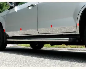 Quality Automotive Accessories 8-Piece Stainless Steel Rocker Panel Trim Lower Kit Acura MDX 4-Door SUV 2001-2006