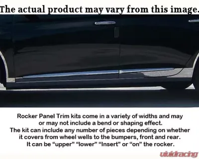 Quality Automotive Accessories 8-Piece Stainless Steel Rocker Panel Trim Upper Kit Toyota Corolla 4-Door Sedan 1998-2002 - TH22112