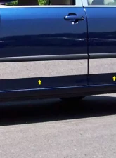 Quality Automotive Accessories 8-Piece Stainless Steel Rocker Panel Trim Upper Kit Toyota Corolla 4-Door Sedan 2003-2008                                     - TH24112 - Image 3