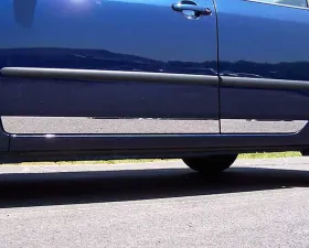 Quality Automotive Accessories 4-Piece Stainless Steel Rocker Panel Trim Lower Kit Toyota Corolla 4-Door Sedan 2003-2008