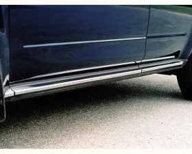 Quality Automotive Accessories 6-Piece Stainless Steel Rocker Panel Trim On the rocker Nissan Murano 4-Door SUV 2003-2007