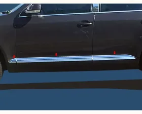 Quality Automotive Accessories 6-Piece Stainless Steel Rocker Panel Trim Upper Kit Volkswagen Touareg 4-Door SUV 2004-2010