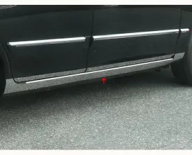 Quality Automotive Accessories 8-Piece Stainless Steel Rocker Panel Trim On the rocker & Lower Kit Kia Optima 4-Door Sedan 2001-2006