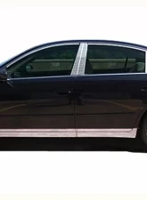 Quality Automotive Accessories 8-Piece Stainless Steel Rocker Panel Trim On the rocker & Lower Kit Nissan Altima 4-Door Sedan 2002-2006                                     - TH25550 - Image 3