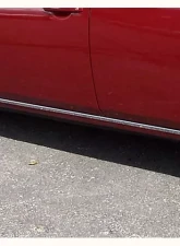 Quality Automotive Accessories 2-Piece Stainless Steel Rocker Panel Trim On the rocker Nissan Sentra 4-Door Sedan 2007-2012                                     - TH28575 - Image 3