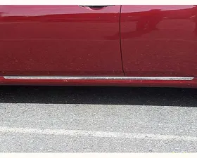 Quality Automotive Accessories 2-Piece Stainless Steel Rocker Panel Trim On the rocker Nissan Maxima 4-Door Sedan 2009-2012