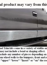 Quality Automotive Accessories 10-Piece Stainless Steel Rocker Panel Trim Full Kit Chevrolet Silverado 4-Door C/K 1500 Extended Cab Long Bed Dually 1992-1999                                     - TH32187 - Image 3