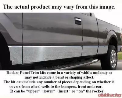 Quality Automotive Accessories 10-Piece Stainless Steel Rocker Panel Trim Full Kit Chevrolet Silverado 4-Door C/K 1500 Extended Cab Long Bed Dually 1992-1999 - TH32187
