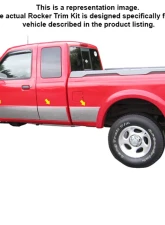 Quality Automotive Accessories 10-Piece Stainless Steel Rocker Panel Trim Full Kit Ford Ranger XLT Extra Cab Short Bed NO Flares 1993-2012                                     - TH33321 - Image 3