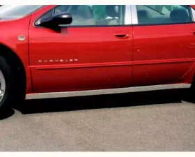 Quality Automotive Accessories 4-Piece Stainless Steel Rocker Panel Trim On the rocker Chrysler 300M 4-Door Sedan 1999-2004