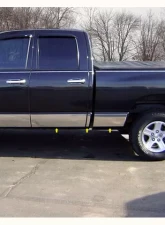 Quality Automotive Accessories 12-Piece Stainless Steel Rocker Panel Trim Full Kit Dodge Ram 4-Door Quad Cab Long Bed 2002-2008                                     - TH42938 - Image 3