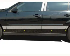 Quality Automotive Accessories 8-Piece Stainless Steel Rocker Panel Trim Upper Kit Chevrolet Malibu 4-Door Sedan 2004-2007