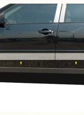 Quality Automotive Accessories 8-Piece Stainless Steel Rocker Panel Trim Upper Kit Chevrolet Malibu 4-Door Sedan 2004-2007                                     - TH44105 - Image 3