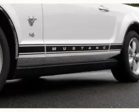 Quality Automotive Accessories 6-Piece Stainless Steel Rocker Panel Trim Lower Kit Ford Mustang 2-Door Coupe Convertible 2005-2009