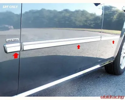 Quality Automotive Accessories 6-Piece Stainless Steel Rocker Panel Trim Insert Kit Dodge Magnum 4-Door Wagon 2005-2008 - TH45922