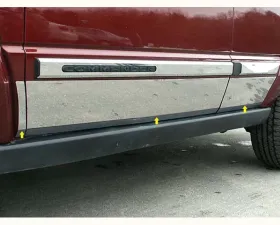 Quality Automotive Accessories 6-Piece Stainless Steel Rocker Panel Trim Full Kit Jeep Commander 4-Door SUV 2006-2010