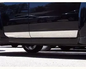 Quality Automotive Accessories 4-Piece Stainless Steel Rocker Panel Trim Lower Kit Chevrolet HHR 4-Door Wagon 2006-2011