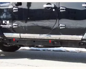 Quality Automotive Accessories 4-Piece Stainless Steel Rocker Panel Trim On the rocker Jeep Wrangler JK 4-Door SUV 2007-2018