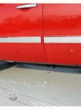 Quality Automotive Accessories 4-Piece Stainless Steel Rocker Panel Trim Insert Kit Chevrolet Silverado 4-Door Crew Cab 2007-2008                                     - TH47184 - Image 3