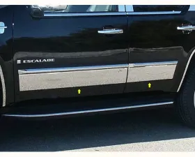 Quality Automotive Accessories 4-Piece Stainless Steel Rocker Panel Trim Upper Kit Cadillac Escalade 4-Door SUV 2007-2014