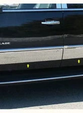 Quality Automotive Accessories 4-Piece Stainless Steel Rocker Panel Trim Upper Kit Cadillac Escalade 4-Door SUV 2007-2014                                     - TH47255 - Image 3