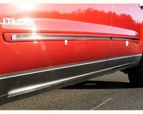 Quality Automotive Accessories 4-Piece Stainless Steel Rocker Panel Trim Insert Kit Saturn Outlook 4-Door SUV 2007-2009