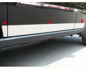 Quality Automotive Accessories 6-Piece Stainless Steel Rocker Panel Trim Lower Kit Dodge Nitro 4-Door SUV 2007-2011