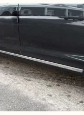 Quality Automotive Accessories 4-Piece Stainless Steel Rocker Panel Trim On the rocker Chevrolet Malibu 4-Door Sedan Base Model only 2008-2012                                     - TH48107 - Image 3