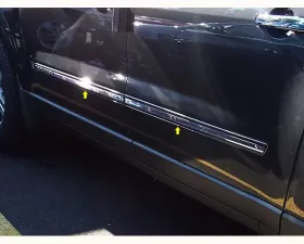 Quality Automotive Accessories 4-Piece Stainless Steel Rocker Panel Trim Insert Kit Chevrolet Traverse 4-Door SUV 2009-2017