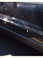 Quality Automotive Accessories 4-Piece Stainless Steel Rocker Panel Trim Insert Kit Chevrolet Traverse 4-Door SUV 2009-2017                                     - TH49166 - Image 3