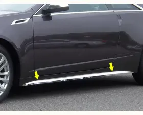 Quality Automotive Accessories 4-Piece Stainless Steel Rocker Panel Trim On the rocker Cadillac CTS Coupe 2-Door Coupe 2011-2014