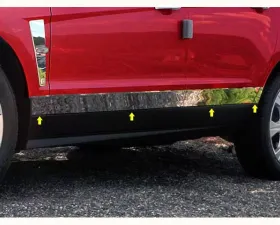 Quality Automotive Accessories 8-Piece Stainless Steel Rocker Panel Trim Lower Kit Cadillac SRX 4-Door SUV 2010-2016