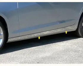 Quality Automotive Accessories 4-Piece Stainless Steel Rocker Panel Trim On the rocker Cadillac ATS 4-Door Sedan 2013-2018