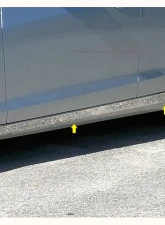 Quality Automotive Accessories 4-Piece Stainless Steel Rocker Panel Trim On the rocker Cadillac ATS 4-Door Sedan 2013-2018                                     - TH53236 - Image 3