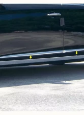 Quality Automotive Accessories 4-Piece Stainless Steel Rocker Panel Trim On the rocker Cadillac XTS 4-Door Sedan 2013-2019                                     - TH53246 - Image 3