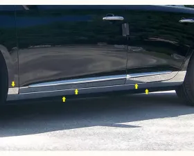 Quality Automotive Accessories 10-Piece Stainless Steel Rocker Panel Trim On the rocker & Lower Kit Cadillac XTS 4-Door Sedan 2013-2019