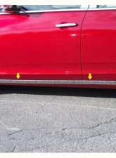Quality Automotive Accessories 4-Piece Stainless Steel Rocker Panel Trim On the rocker Cadillac CTS 4-Door Sedan 2014-2019                                     - TH54251 - Image 3