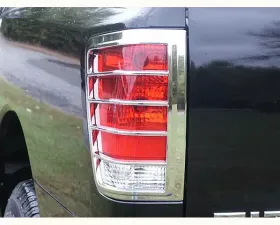 Quality Automotive Accessories 2-Piece Chrome Plated ABS plastic Tail Light Bezels Nissan Titan 4-Door 2004-2015
