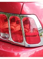 Quality Automotive Accessories 2-Piece Chrome Plated ABS plastic Tail Light Bezels Ford Mustang 2-Door Coupe Convertible 1999-2004                                     - TL39351 - Image 3