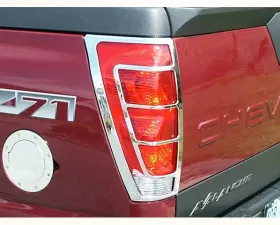 Quality Automotive Accessories 2-Piece Chrome Plated ABS plastic Tail Light Bezels Chevrolet Avalanche 4-Door 2002-2006