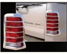 Quality Automotive Accessories 2-Piece Chrome Plated ABS plastic Tail Light Bezels Cadillac Escalade 4-Door SUV 2002-2006